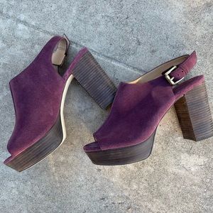Bordeaux Michael Kors Heels